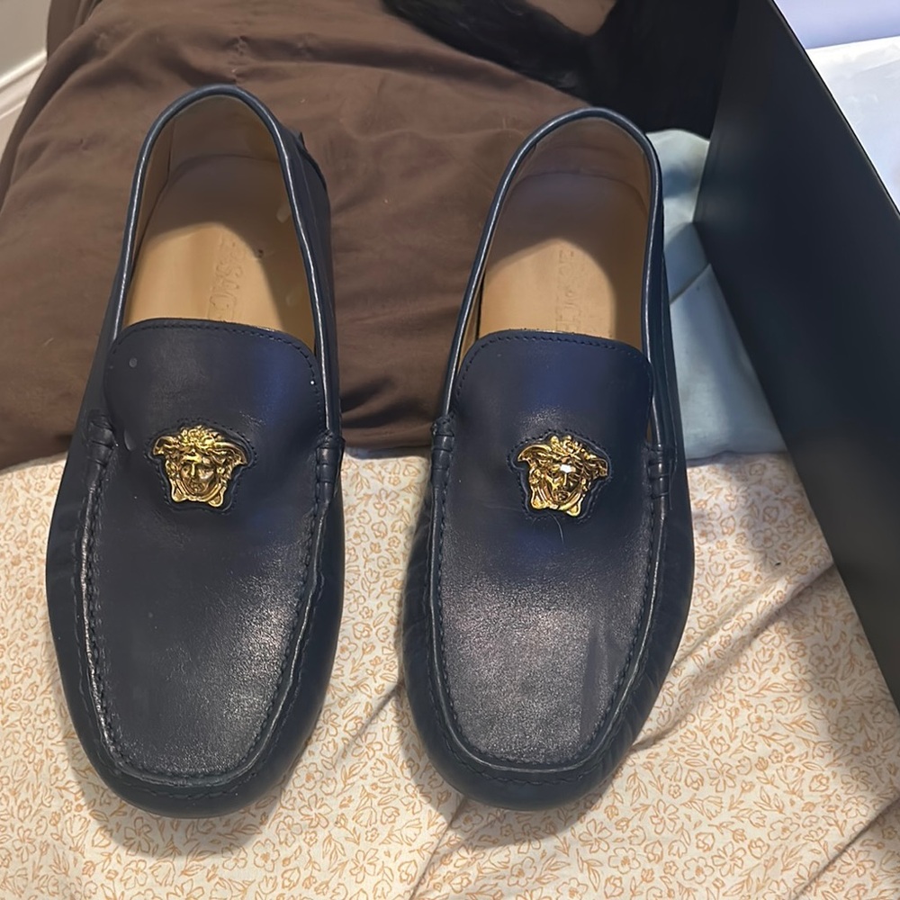 Versace Men's Black Loafers